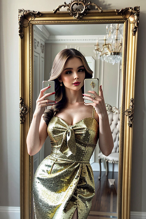 mirror photo pose girl simple